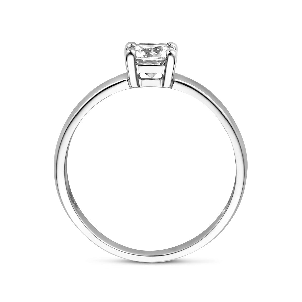 14K Witgouden Ring Met Zirkonia 4104801 - PansiteNederland.nl