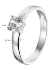 14K Witgouden Ring Met Zirkonia 4104801 - PansiteNederland.nl