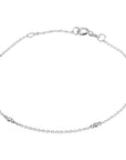 14K Witgoud Armband Diamant 0.04Ct H Si 16,5 - 18 Cm 4105289 - PansiteNederland.nl