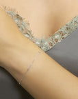 14K Witgoud Armband Diamant 0.04Ct H Si 16,5 - 18 Cm 4105289 - PansiteNederland.nl