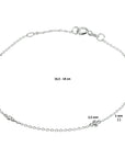 14K Witgoud Armband Diamant 0.04Ct H Si 16,5 - 18 Cm 4105289 - PansiteNederland.nl