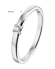 Witgouden 14k Ring diamant 0.05ct H SI - PSN4105346, exclusief en kwalitatief hoogwaardig. Ontdek nu!