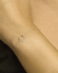 14K Witgoud Armband Rondje 16,5 - 17,5 - 18,5 Cm 4105383