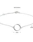 14K Witgoud Armband Rondje 16,5 - 17,5 - 18,5 Cm 4105383