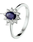 14K Witgouden Ring Saffier En Met Zirkonia 4105394 - PansiteNederland.nl