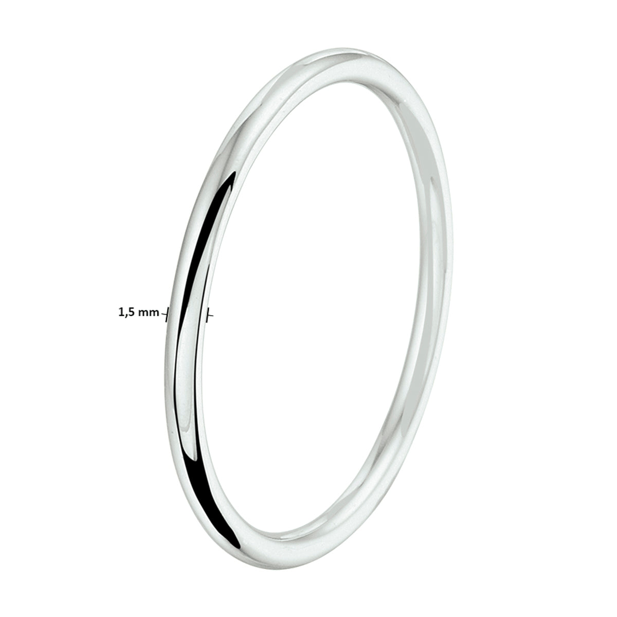 Aanschuifring 14K witgoud