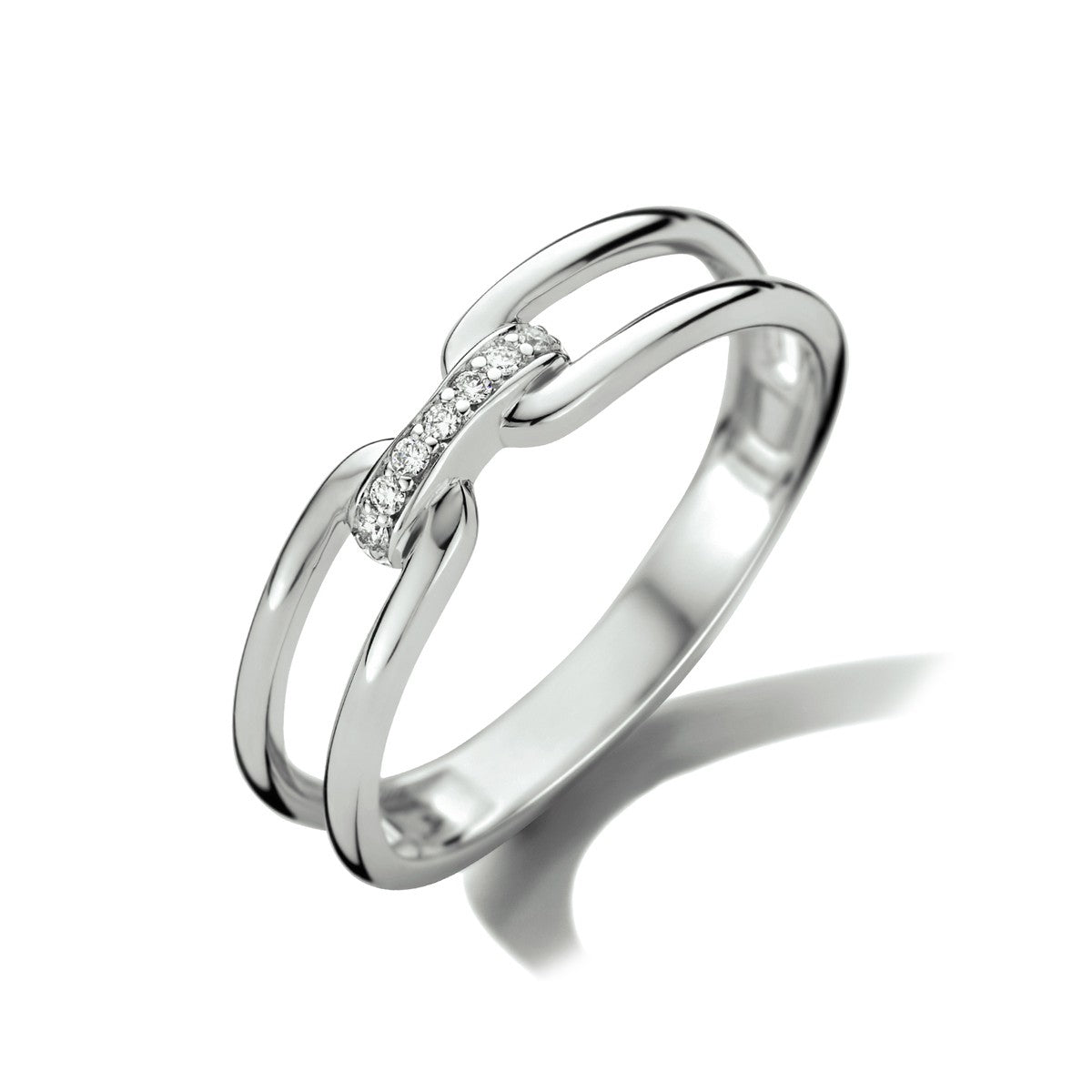 14K Witgouden Ring Diamant 0.035Ct H Si 4105709 - PansiteNederland.nl