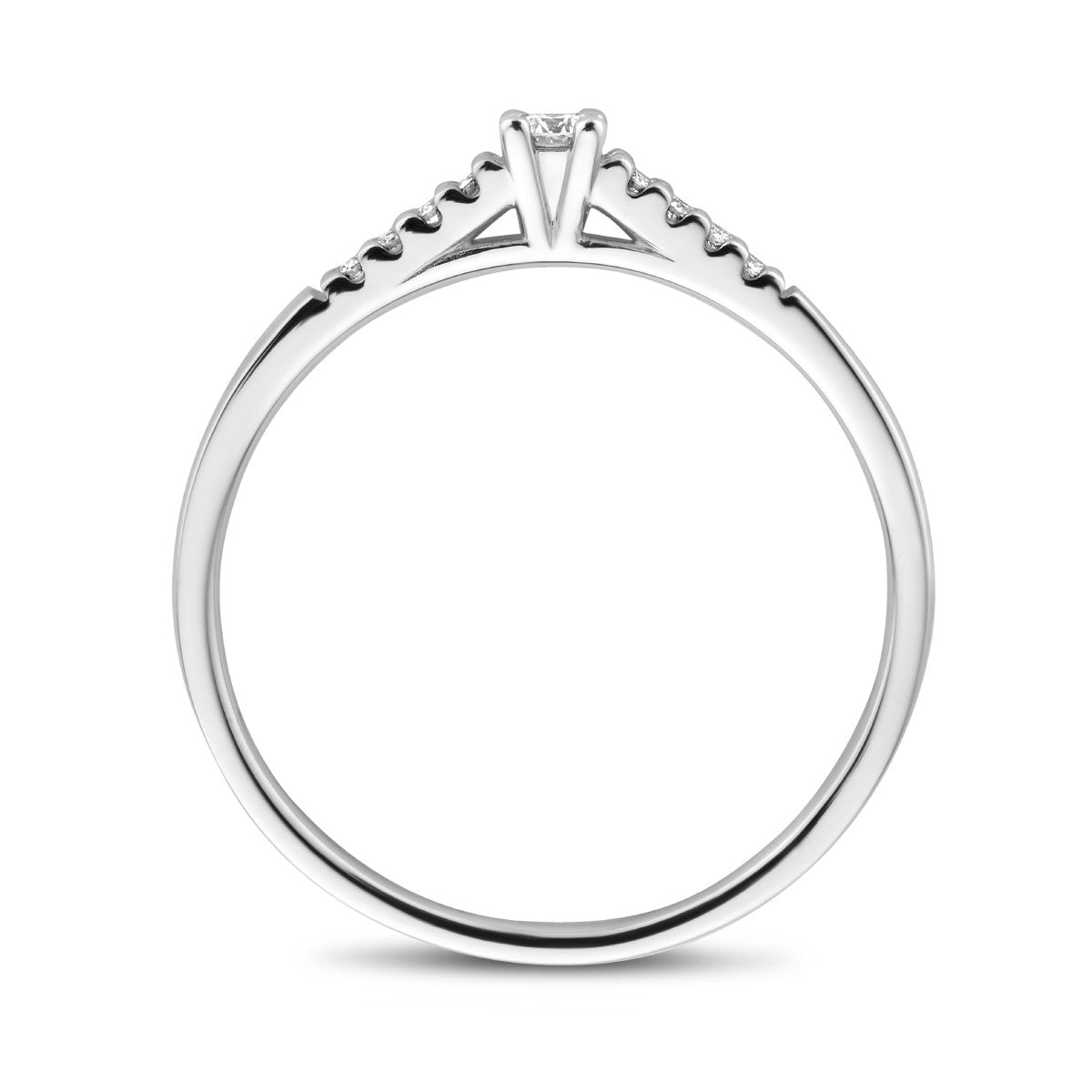 14K Witgouden Ring Diamant 0.07Ct H Si 4105791 - PansiteNederland.nl