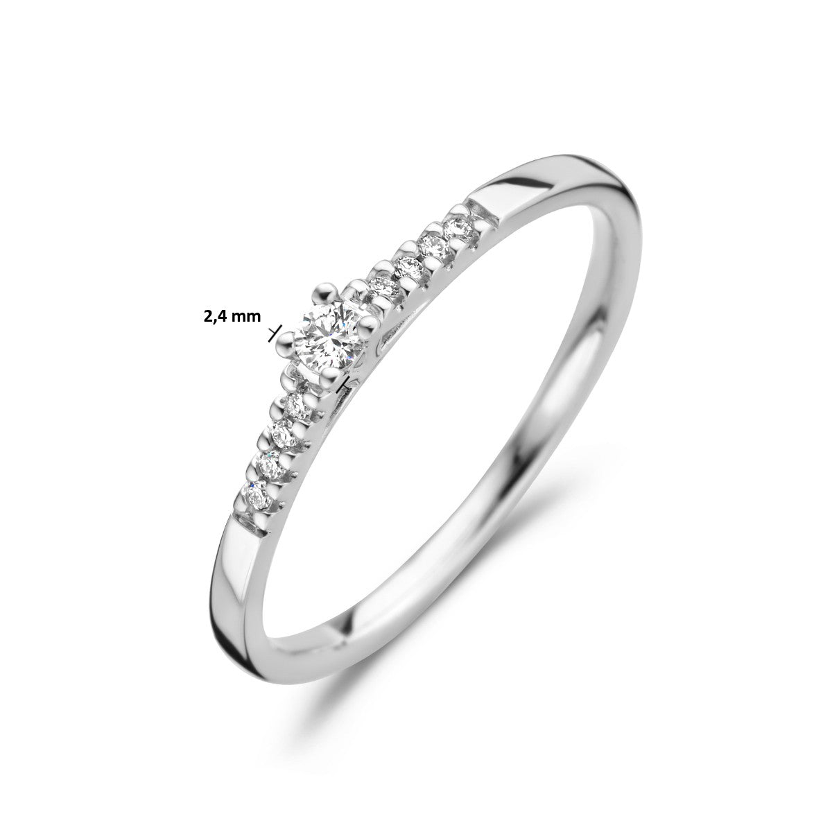 14K Witgouden Ring Diamant 0.07Ct H Si 4105791 - PansiteNederland.nl