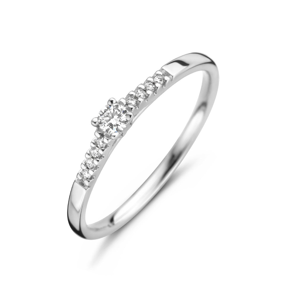 14K Witgouden Ring Diamant 0.10Ct H Si 4105795 - PansiteNederland.nl