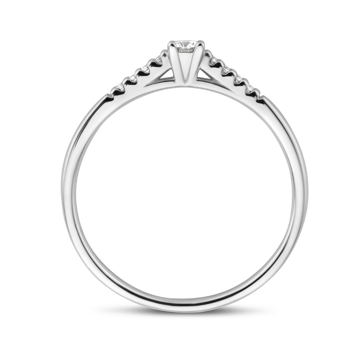 14K Witgouden Ring Diamant 0.10Ct H Si 4105795 - PansiteNederland.nl