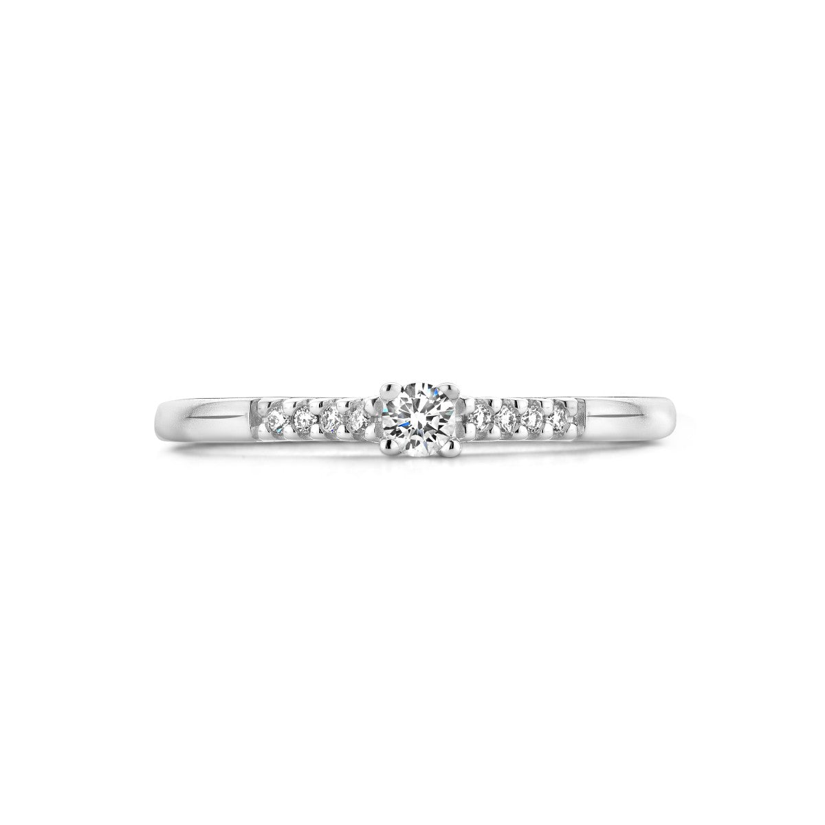 14K Witgouden Ring Diamant 0.10Ct H Si 4105795 - PansiteNederland.nl