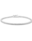 14K Witgoud Tennisarmband Lab Grown Diamant 1.00Ct G Si 2,0 Mm 17,5 Cm 4105961