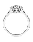 14K Witgouden Ring Diamant 0.32Ct H Si Rozet 4106008 - PansiteNederland.nl