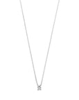 14K witgoud collier diamant 0.05ct h si 42 - 45 cm 4106019 - PansiteNederland.nl