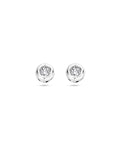 14K Witgoud Oorknoppen Diamant 0.10 Ct (2X 0.05Ct) H Si 4106073 - PansiteNederland.nl