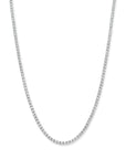 14K witgoud tenniscollier lab grown diamant 5.00ct g si 2,5 mm 42 cm 4106081 - PansiteNederland.nl