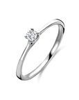 14K Witgouden Aanzoeksring Diamant 0.10Ct H Si 4106085 - PansiteNederland.nl