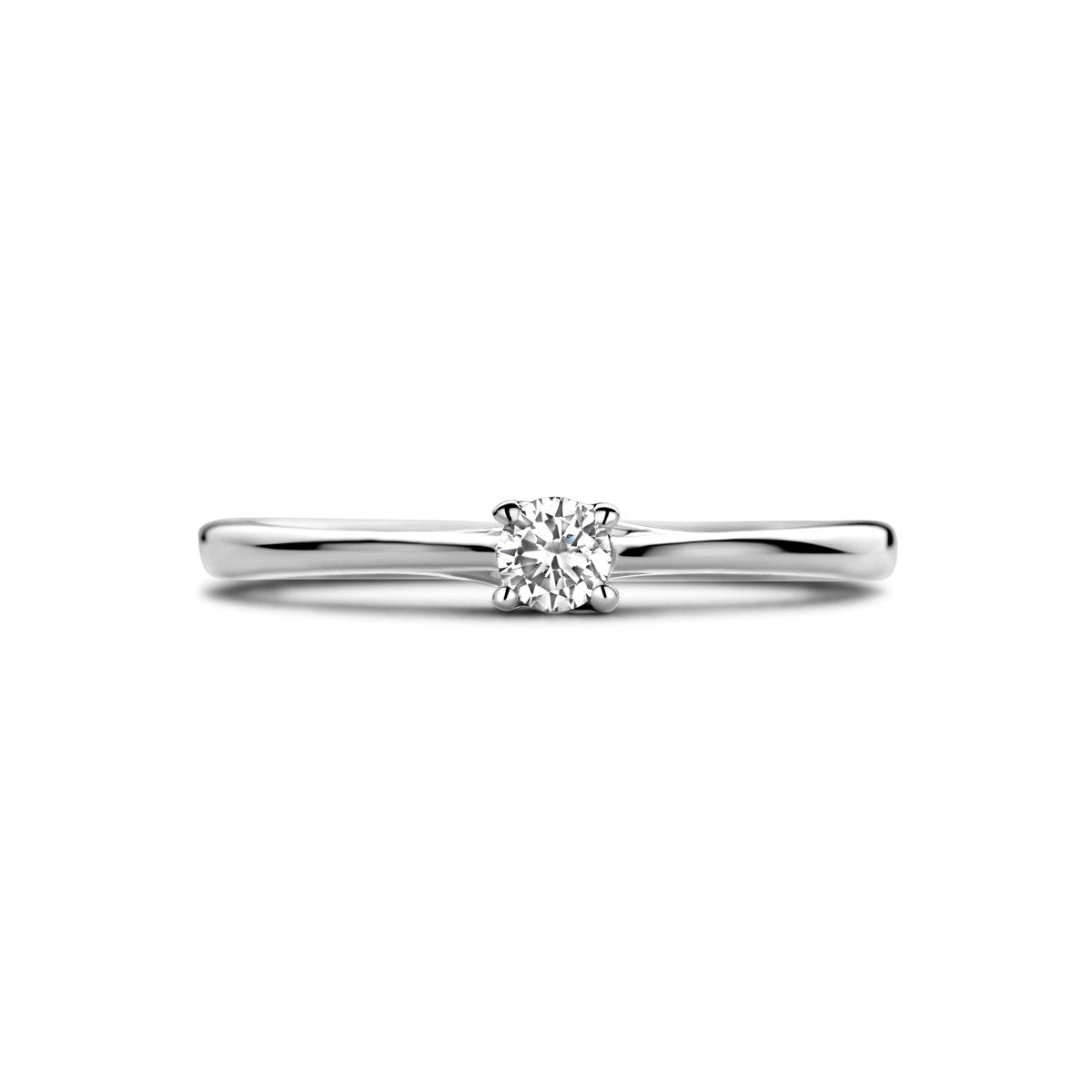 14K Witgouden Aanzoeksring Diamant 0.10Ct H Si 4106085 - PansiteNederland.nl