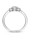 14K Witgouden Ring Trilogie Lab Grown Diamant 0.46Ct H Si 4106165 - PansiteNederland.nl