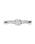 14K Witgouden Ring Trilogie Lab Grown Diamant 0.46Ct H Si 4106165 - PansiteNederland.nl