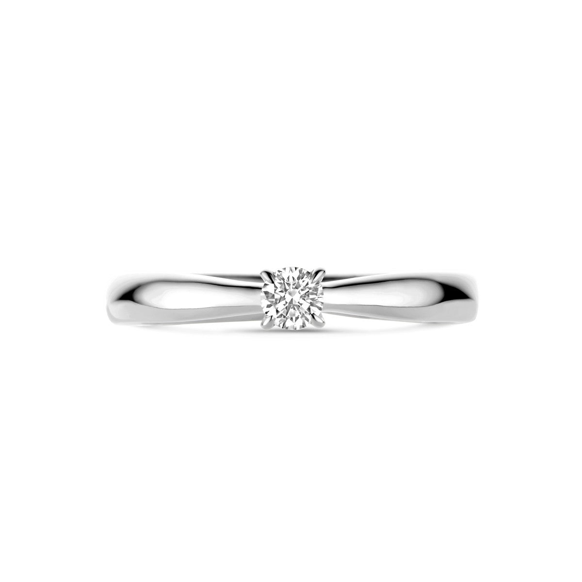 14K Witgouden Aanzoeksring Diamant 0.15Ct 4106185