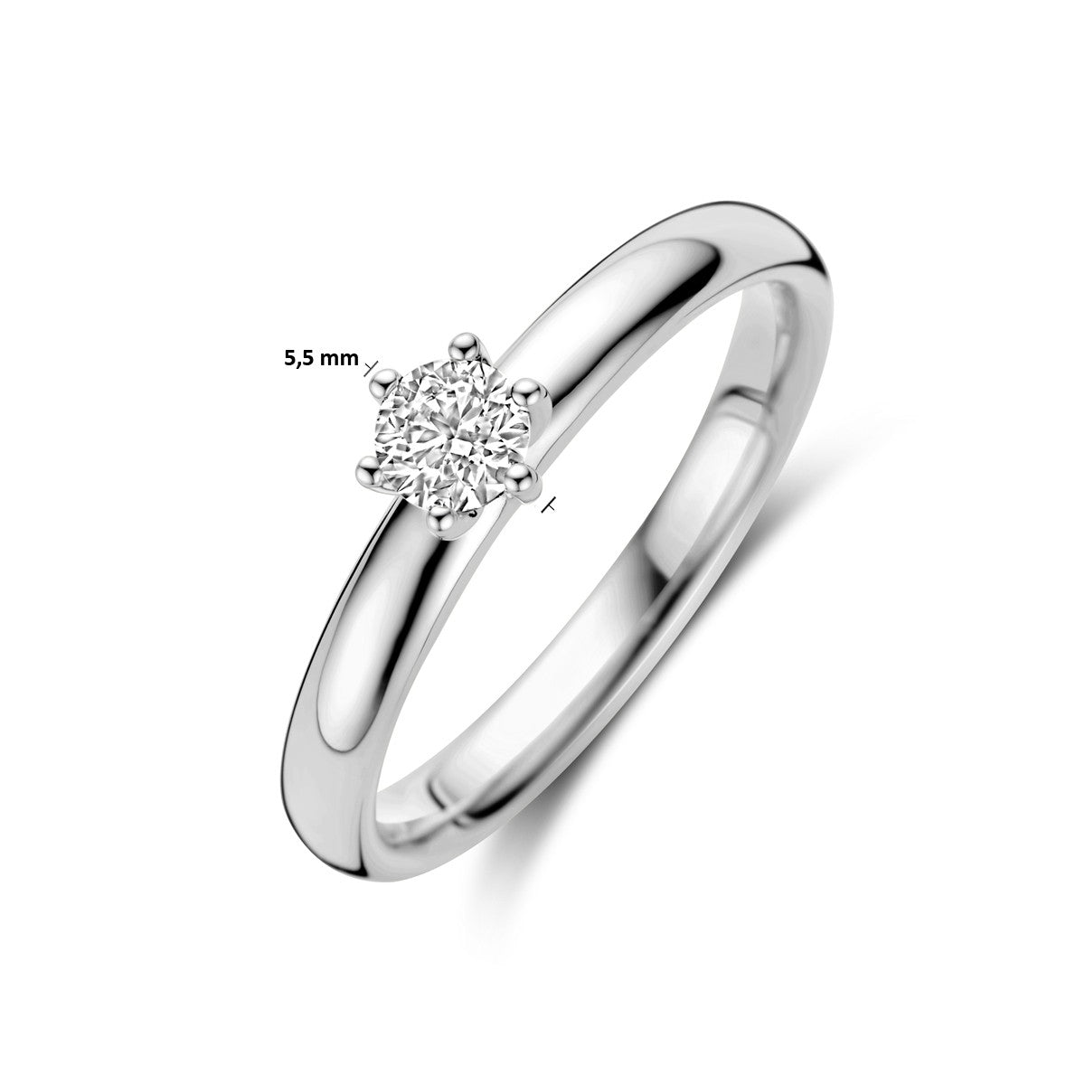 14K Witgouden Aanzoeksring Diamant 0.25Ct H Si 4106197 - PansiteNederland.nl