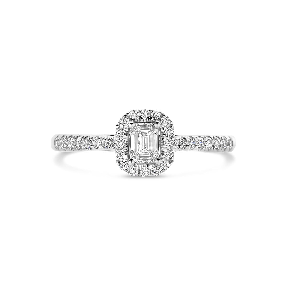 14K Witgouden Ring Lab Grown Diamant 0.48Ct H Si 4106296 - PansiteNederland.nl
