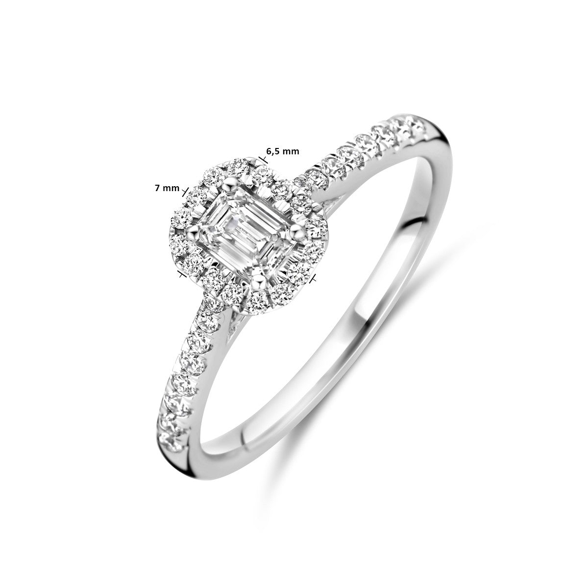 14K Witgouden Ring Lab Grown Diamant 0.48Ct H Si 4106296 - PansiteNederland.nl