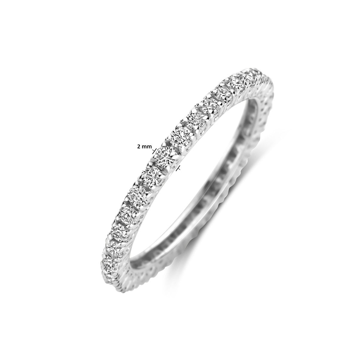 Ring diamant 0.70ct h si 14K witgoud