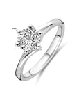 14K witgoud ring lab grown diamant 1.00ct g vs - 4106413 - PansiteNederland.nl