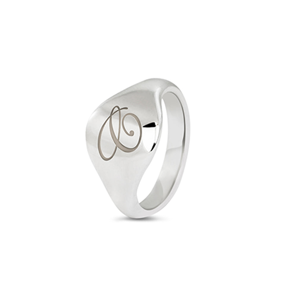 See You Gouden zegelring met initiaal – 412 – afbeelding 3