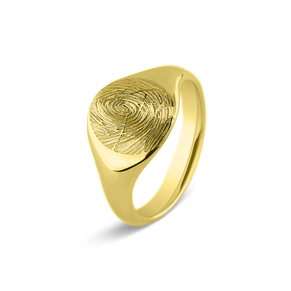 See You Gouden zegelring met vingerafdruk – 412 – afbeelding 1