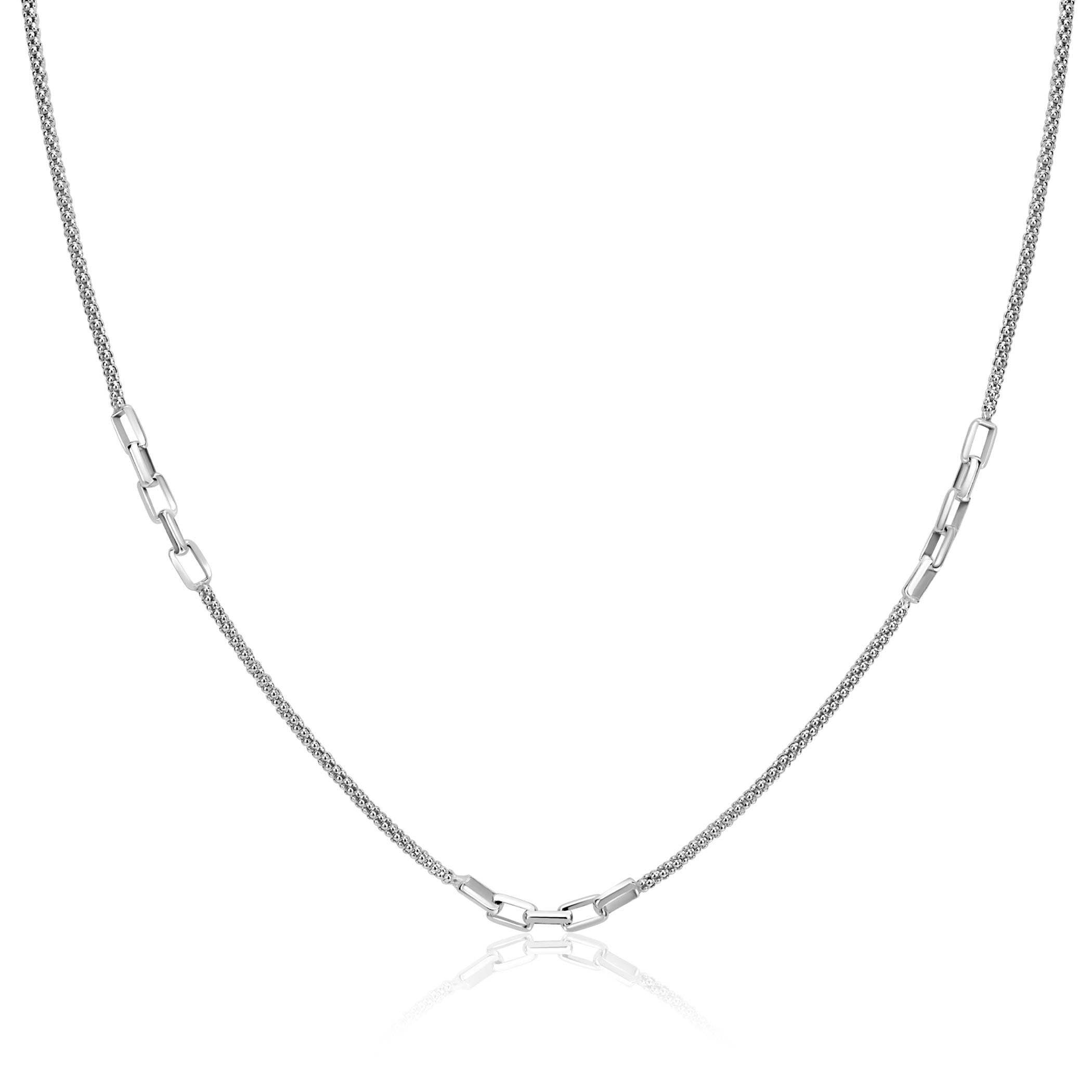 ZINZI Zilveren Ketting 45-48 cm - ZIC2709