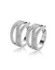 Mart Visser by Zinzi zilveren oorringen met luxe scharniersluiting glad 18 mm witte zirkonia's MVO26
