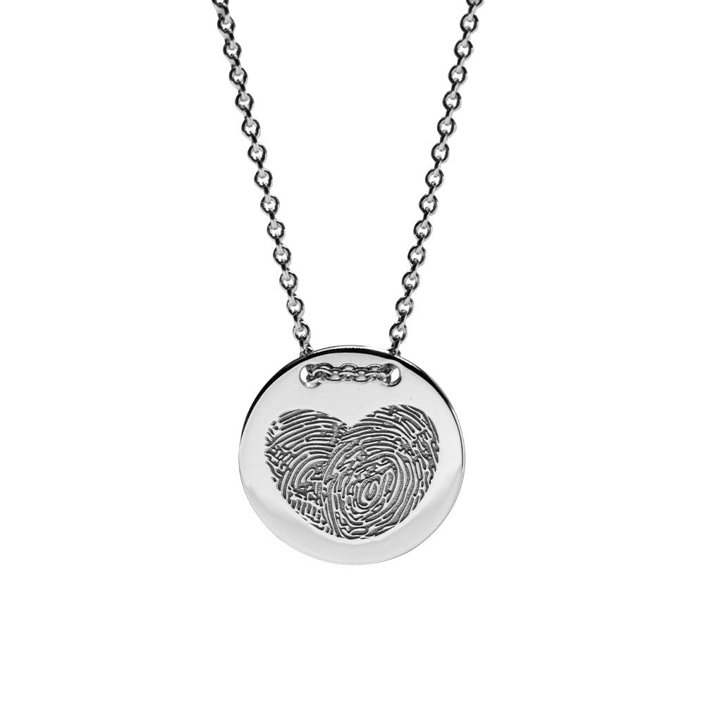 See You Zilveren graveermunt 17 mm aan ketting – 416 – afbeelding 1