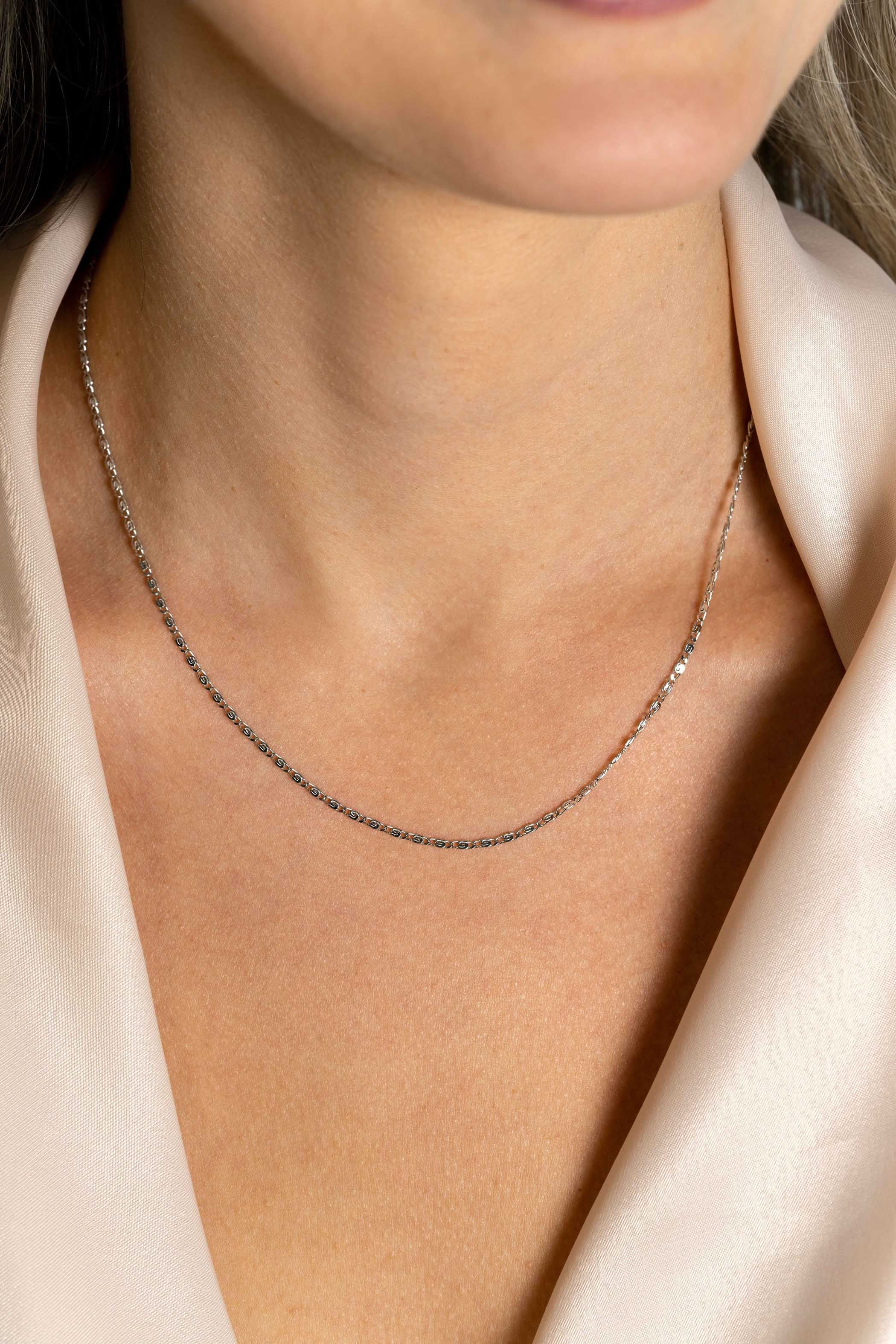 ZINZI Zilveren Ketting 42-45cm - ZIC2479