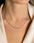 ZINZI zilveren scroll schakelketting, waarbij de schakels een dubbele krul/kronkeling maken 42-45cm ZIC2479