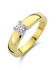 Bicolor gouden ring zirkonia 14K - 4205716, exclusief en kwalitatief hoogwaardig. Ontdek nu!