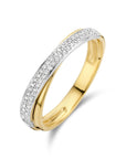 14K Bicolor Geel- En Witgoud Geel/Wit Ring Diamant 0.16Ct H Si 4207579 - PansiteNederland.nl