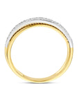 14K Bicolor Geel- En Witgoud Geel/Wit Ring Diamant 0.16Ct H Si 4207579 - PansiteNederland.nl