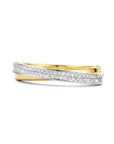 14K Bicolor Geel- En Witgoud Geel/Wit Ring Diamant 0.16Ct H Si 4207579 - PansiteNederland.nl