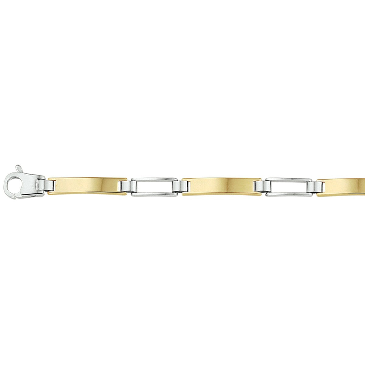 14K Bicolor gouden armband 19 cm 14K bicolor goud geel/wit 4207624, exclusief en kwalitatief hoogwaardig. Ontdek nu!