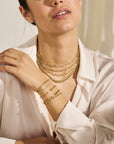 14K bicolor goud geel/wit collier jasseron ovaal met balkje 3,5 mm 45 cm 4207629 - PansiteNederland.nl