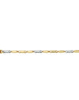 14K Bicolor gouden armband 1,9 mm 19,5 cm 4208160