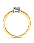 14K Bicolor gouden ring zirkonia - 4208300 - PansiteNederland.nl
