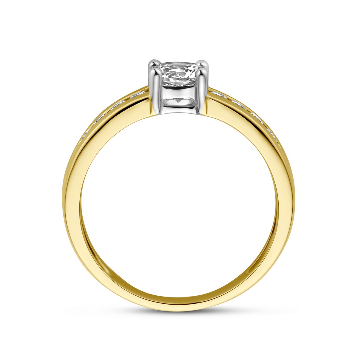 Bicolor gouden ring met zirkonia - 4208306, exclusief en kwalitatief hoogwaardig. Ontdek nu!