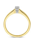 14K Bicolor Geel- En Witgoud Geel/Wit Ring Diamant 0.05Ct H Si 4208347 - PansiteNederland.nl
