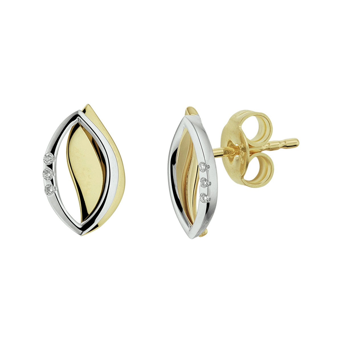 Oorknoppen diamant 0.02ct (2x0.01ct) H SI - PSN4208403