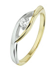 Bicolor 14K gouden Ring zirkonia - 4208416, exclusief en kwalitatief hoogwaardig. Ontdek nu!